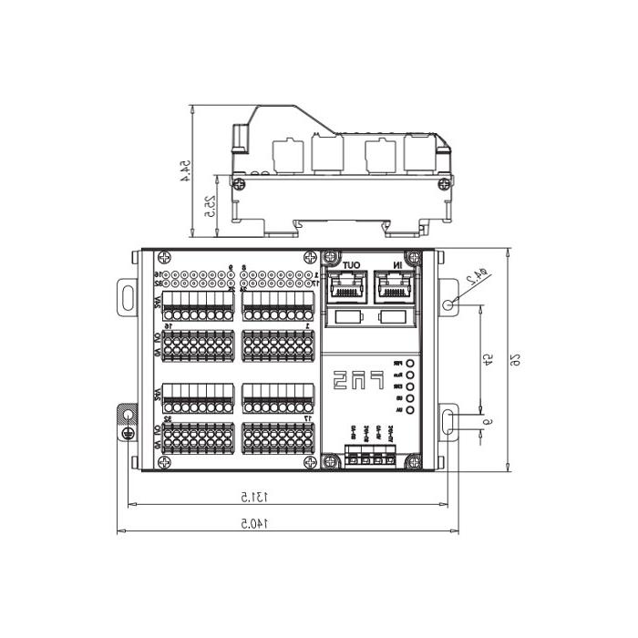 PROFINET协议、IP20、32DI/DO 自适应配置、PNP、端子式、远程模块、009A54